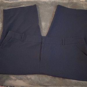 Ava & Viv navy cropped work pants.